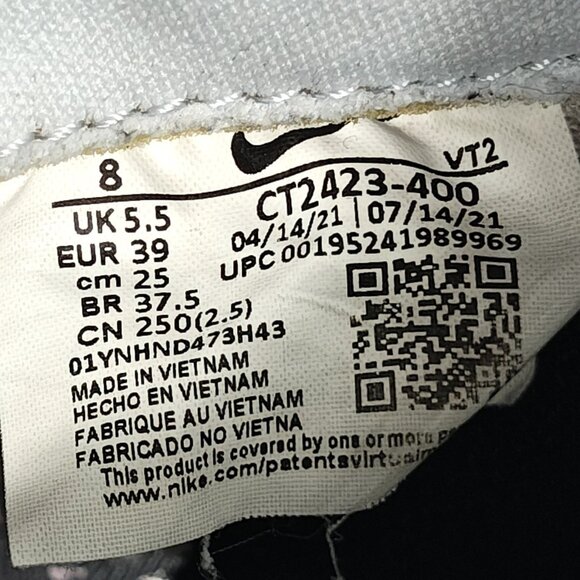 Nike React Infinity Run Flyknit 2 Women's 8 Shoes Blue Tint Lava Glow CT2423-400 - Picture 2 of 16